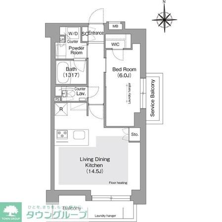 コンフォリア・リヴ文京護国寺の物件間取画像